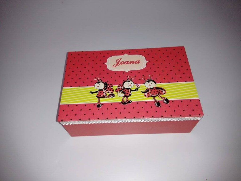 Caixa da joaninha personalizada Caixa da joaninha personalizada
