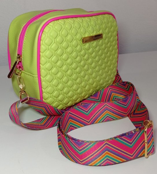 Bolsa Mini Laura Matelado Verde Limão